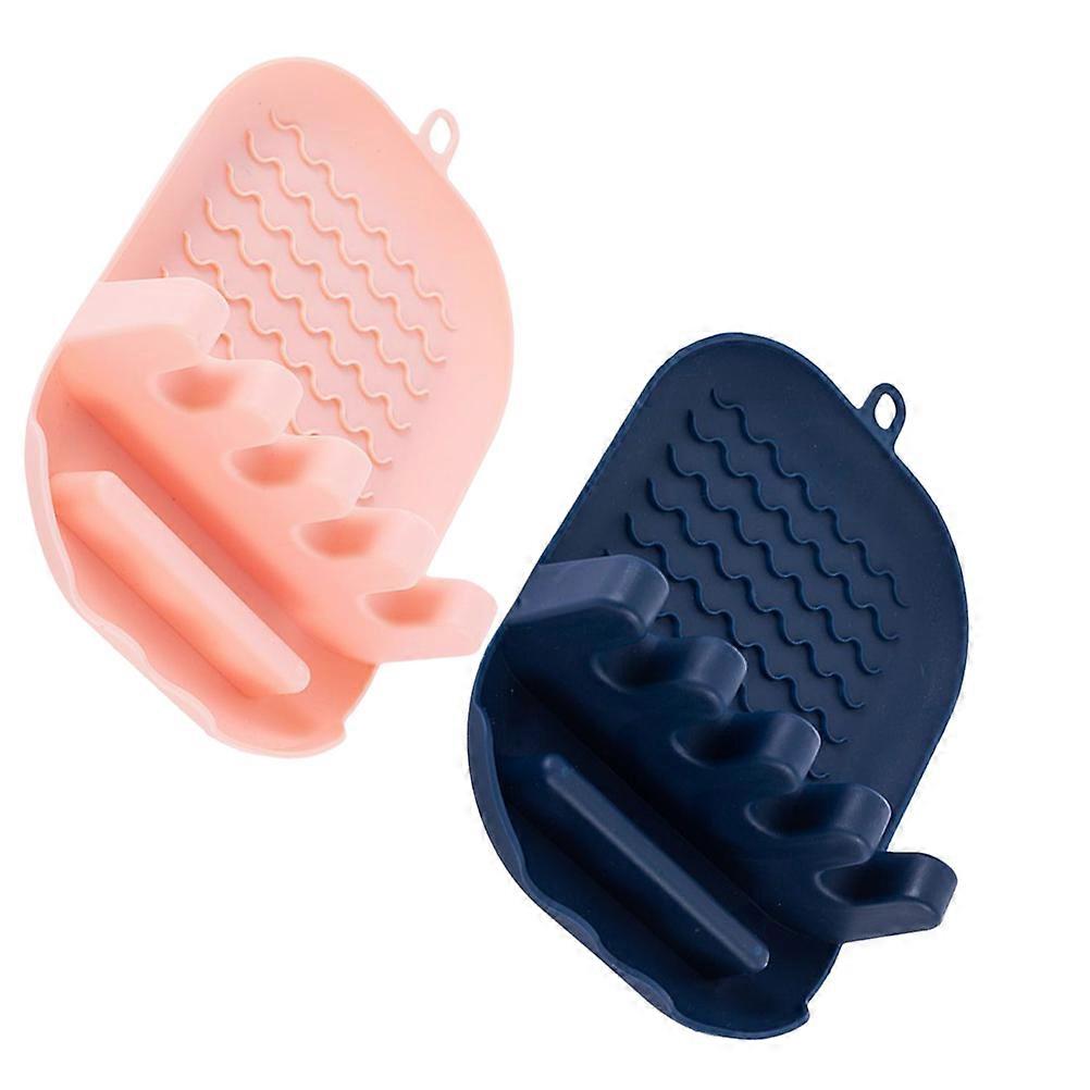 Kitchen Spatula Stand Cutlery Drying Rack Household Users Rectangular Ventilated Drying Thick PP Material 2Pcs