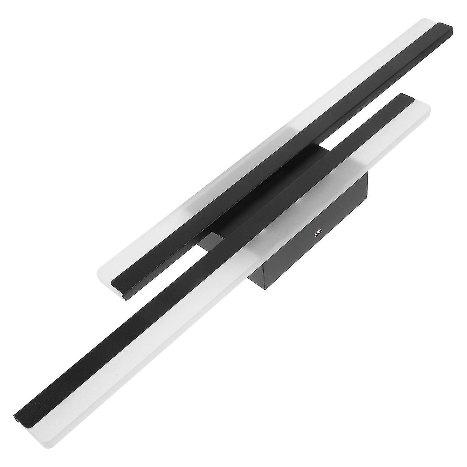 Black PVC Wall Light Bedroom Wall Linear Light for Reading
