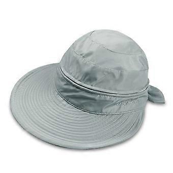 Women's UPF 50+ UV Sun Protection Convertible Beach Hat for Beach, Fishing, Hiking, Camping, Travel (grey blue)