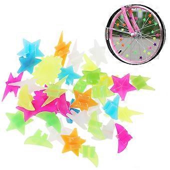 36 pz Luminoso Ruota Spoke Plastica Colorato Wrap Tubi Decor MTB Mountain Road Bike Spoke Parti di Ciclismo Accessori Per Bici