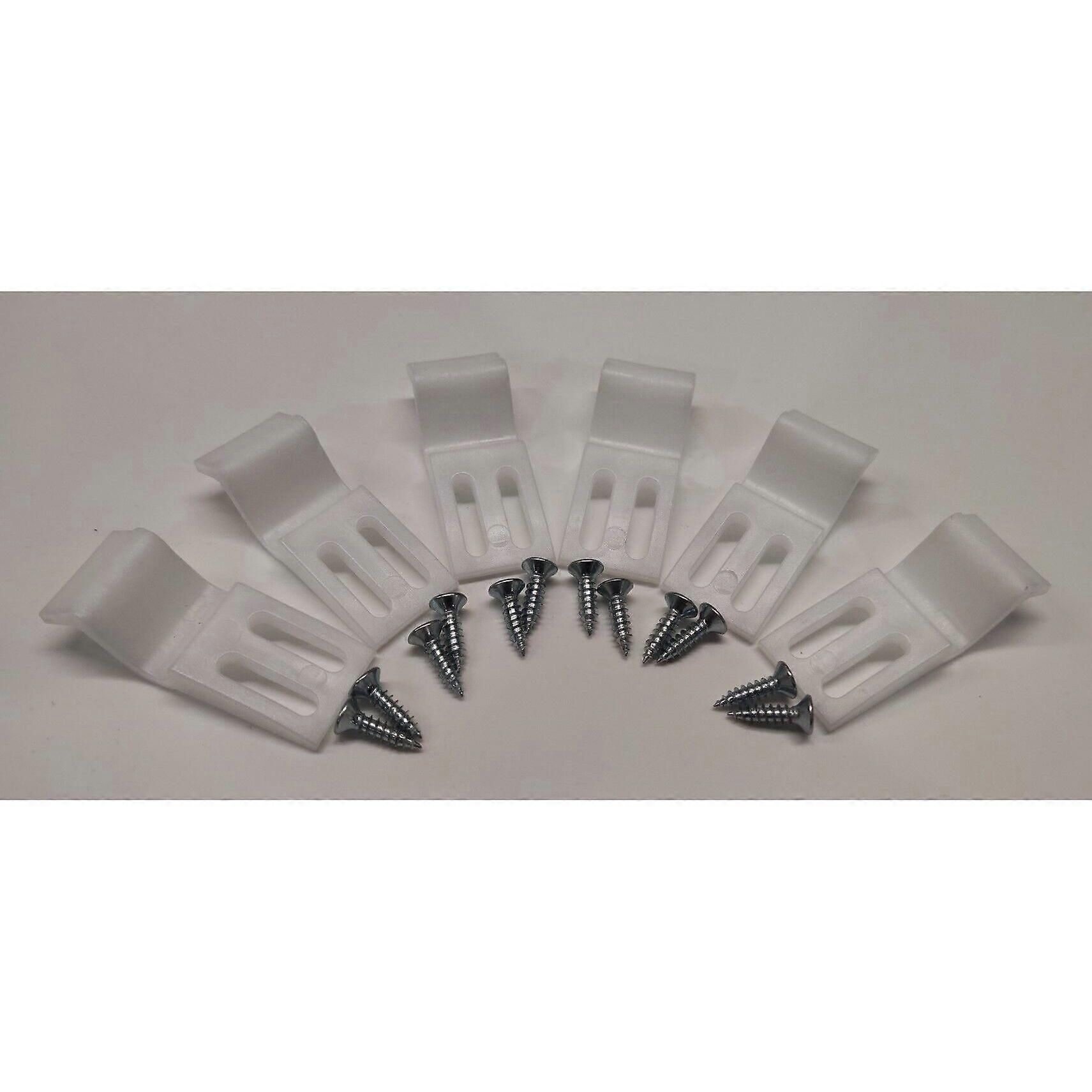 Shower Bath Panel Clips x 6