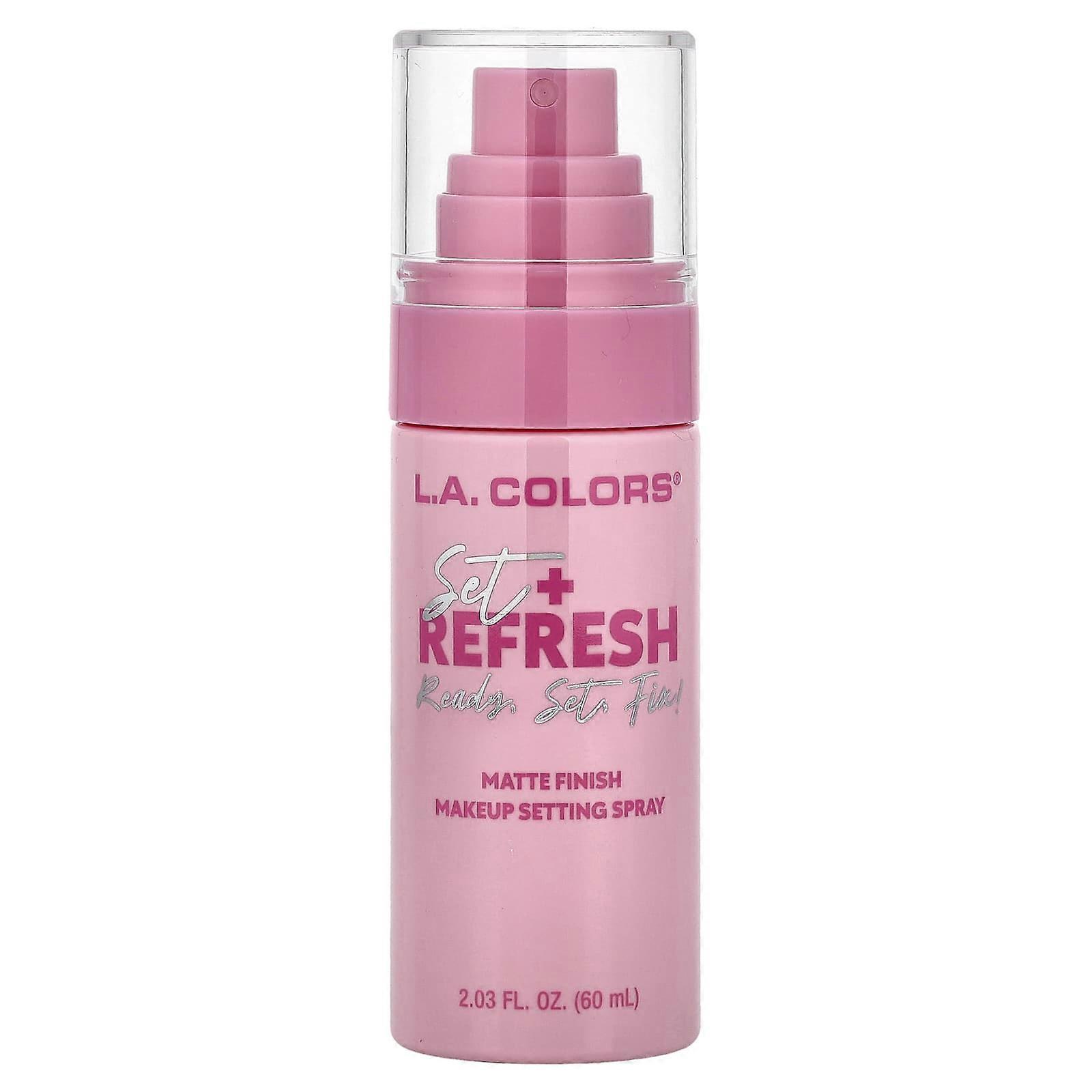 L.A. Colors, Set + Refresh, Makeup Setting Spray, CSS338 Matte, 2.03 fl oz (60 ml), 4-Pack