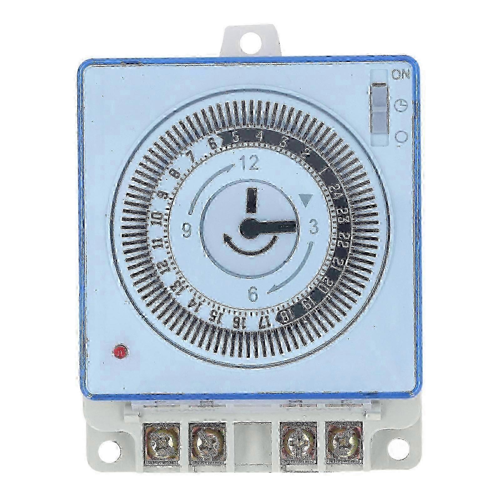 24 Hour Mechanical Time Switch Automatic Power Off Quick Connect Timer Switch Compatible with Lighting Control Exhaust System