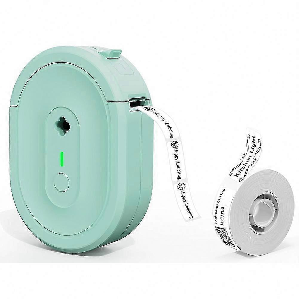 Portable Bluetooth Label Printer, Mini Inkless Device with Multi-Template Functionality, Includes Label Tape for Easy Printing