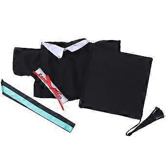 2 stks Doll Dressing Outfit Set Afstudeerjurk met Doctorial Mooie Doll Kleding voor kinderen (groen, 8inch)