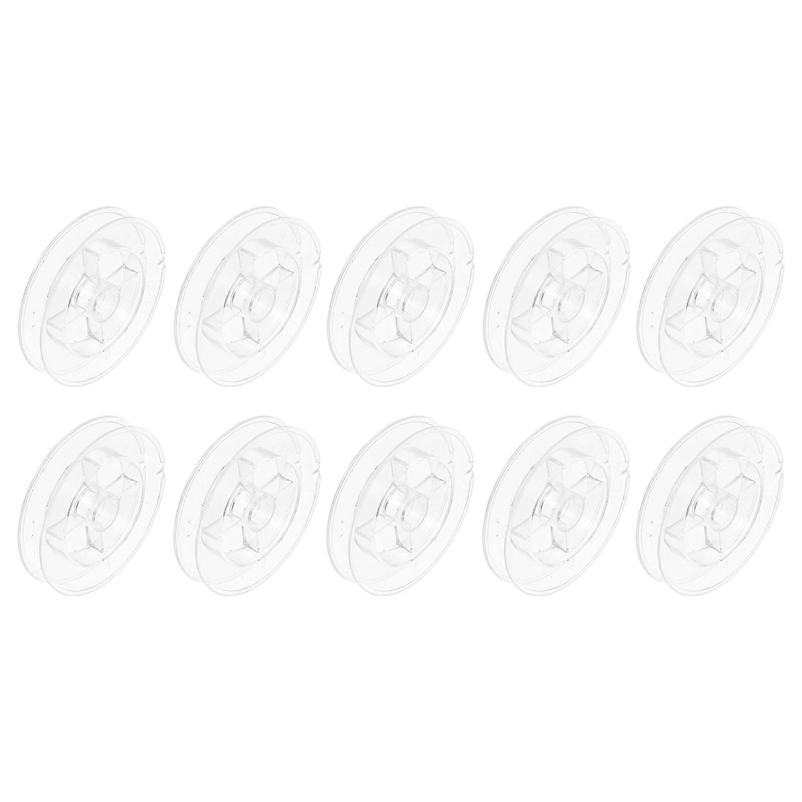 Plastic Spools Bobbin for Sewing Machine 10Pcs Transparent Thread Holders