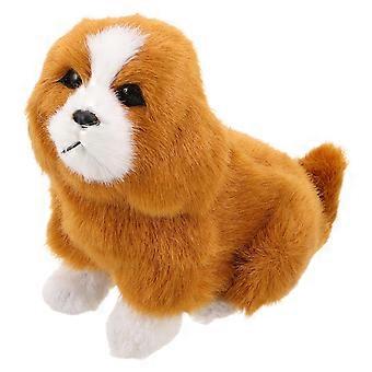 Yellow Plush Dog Soft Toy for Decor 1 Piece Cute Stuffed Animal Figure