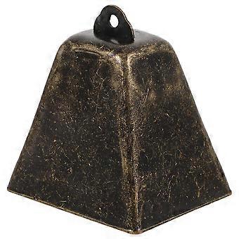 Metal Cow Bells Dark Brown Mini Bell for Decor 2Pcs Dog Collar Iron