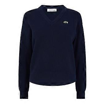 Lacoste Dame/Dame Ribbet V-hals Regular Sweatertop
