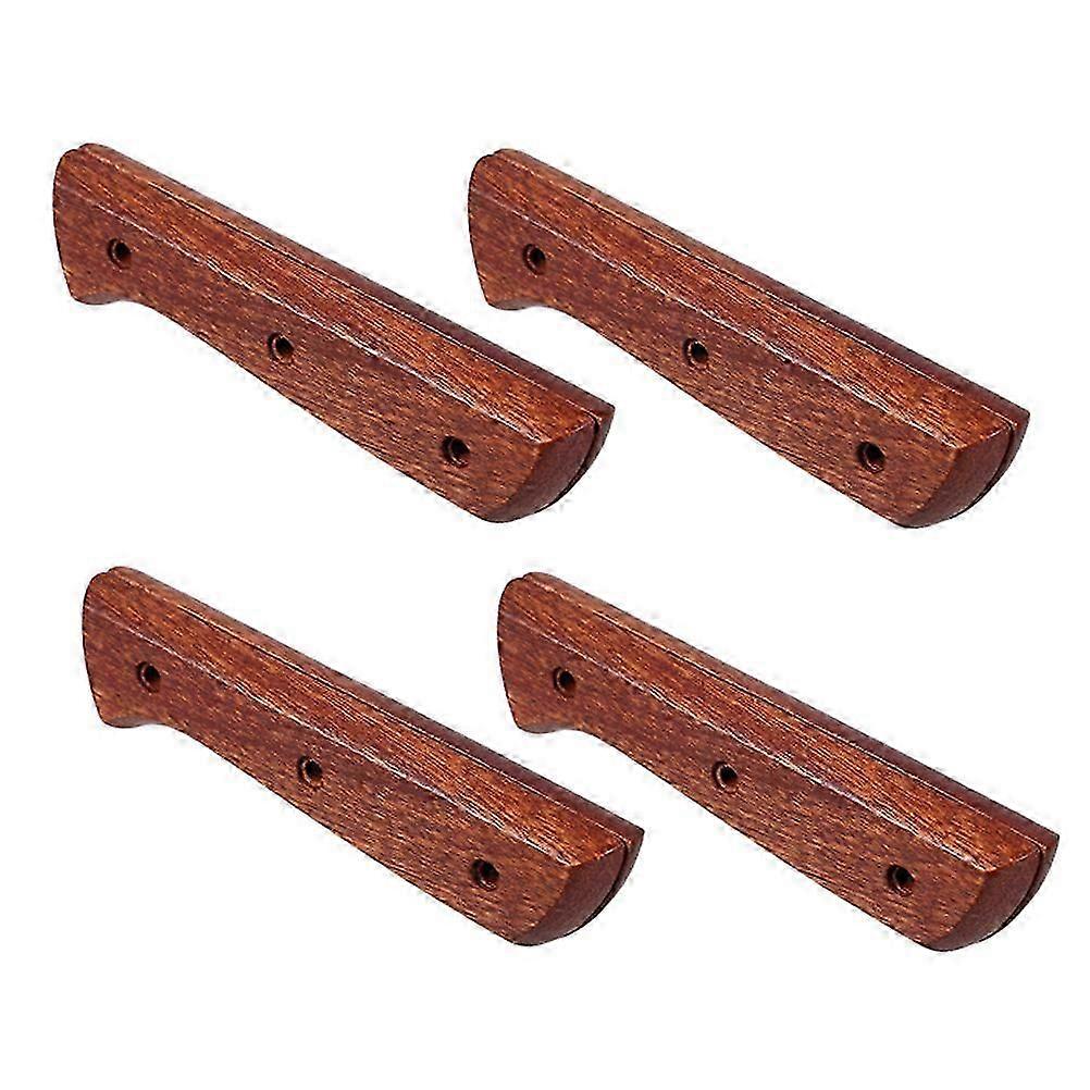 Handmade Solid Wood Cutter Handle for Kitchen 2Pcs Grip Replacement