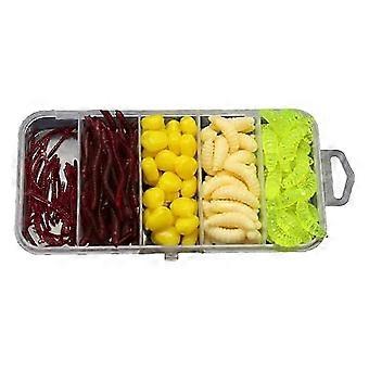 Artificial Bait Set Fresh Water Fishing Bait Soft Plastic Worms Fake Soft Corn Lures Artificial Fish
