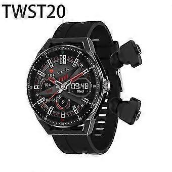 2in1 TWS kuuloke Smartwatch Blue Tooth urheilumusiikki Heath Erinomainen ääni 280 mAh 2 in 1 JM08 Smart Watch Miehet Naiset PK GT3pro