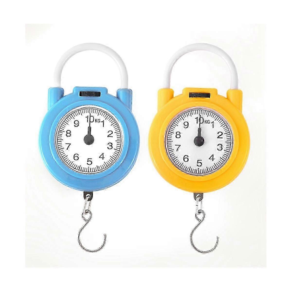 10Kg Portable Mechanical Dial Scale Hanging/Kitchen Scale Hanging Hook Multi- Scale compatible with Tape M