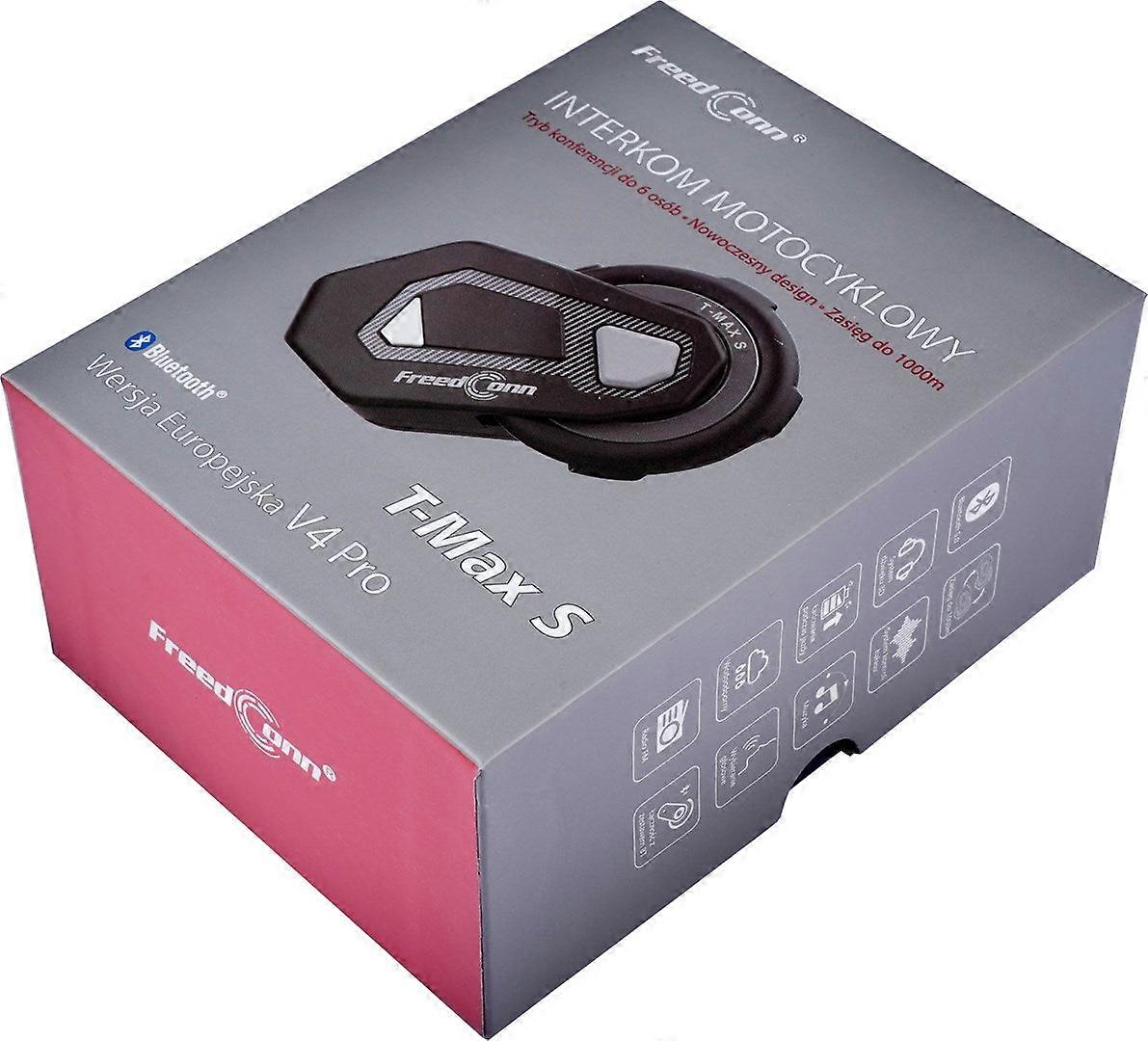 Freedconn T-max S V4 Pro Einzel-Motorrad-Intercom Schwarz