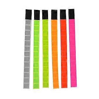 Bracelets réfléchissants (lot de 6) pour une utilisation en extérieur, avec un design haute visibilité