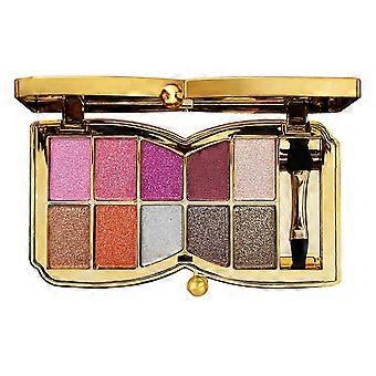 Glitter Oogschaduw Palet, 10 Kleuren Sparkle Shimmer Oogschaduw Hoog Gepigmenteerd Langdurige Make-up Goud
