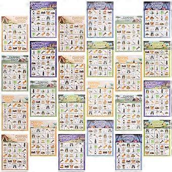 Outdoor Camping Games Camping Bingos Game Set for Family Gatherings 33Pcs