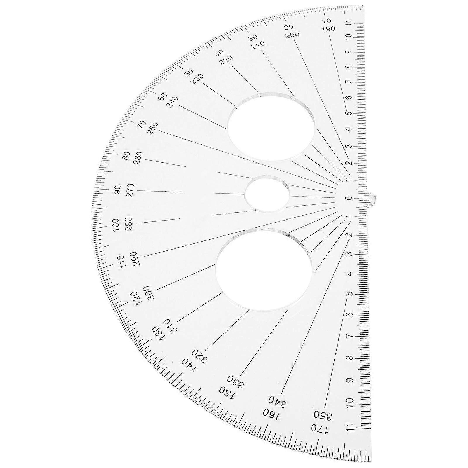 Math Protractors Half Circle Protractor for Angle Measurement and Drawing Teachers 1Set