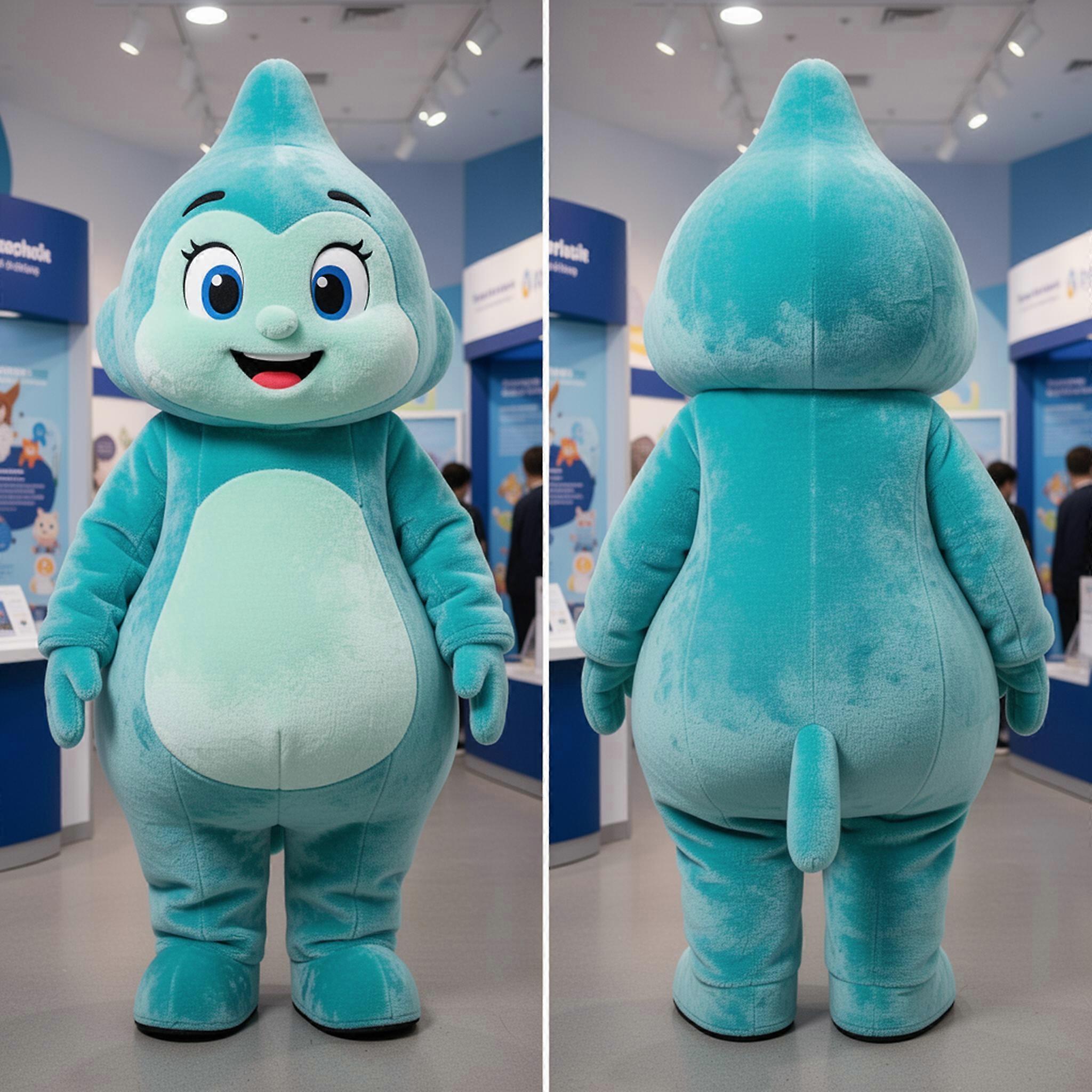 MASTICOT Turquoise Playful Aglet Mascot