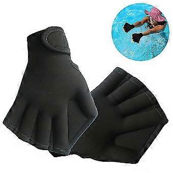 1 Paar Schwimmhäute Schwimmhäute Aquatic Traning Fit Paddel Wasserbeständigkeit Tauchen Hand Web