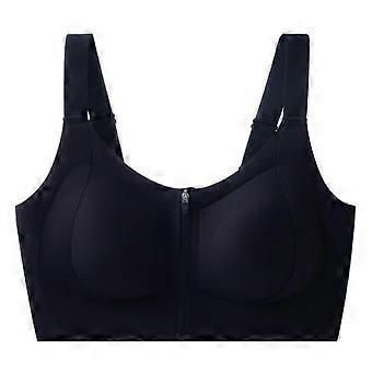 Zipper Front Shockproof Lifting Soft Support Large Chest Flattering Plus Size Back Sports Bra