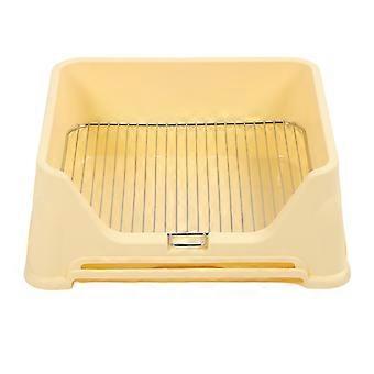 Indoor Dog Potty Tray Stainless Steel Grid Sturdy Dog Training Toilet for Small Medium Dogs
