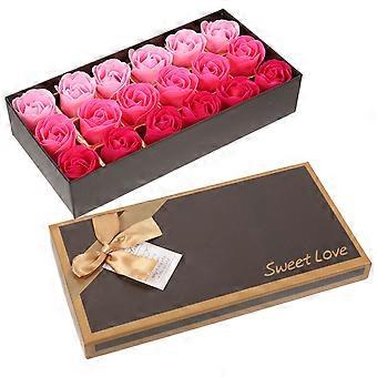 Imitation Soap Rose Box for Home Use with Floral Scented Bath Soap