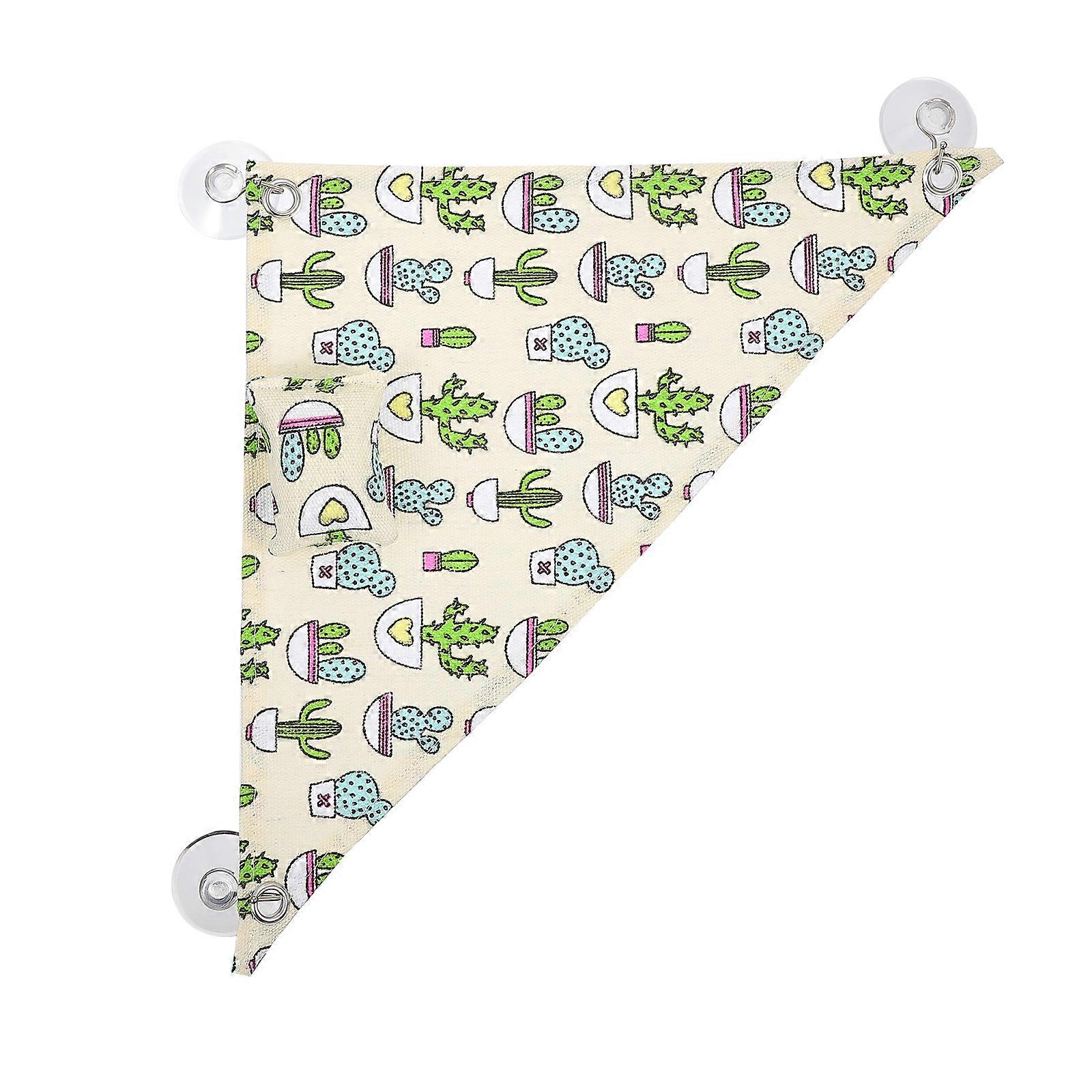 Triangular Reptile Hammock Sleeping Bed for Pets 1Set Canvas