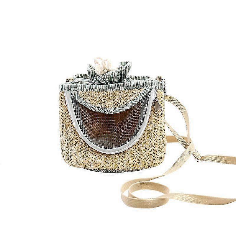 Small Pet Straw Flannel Carrier
