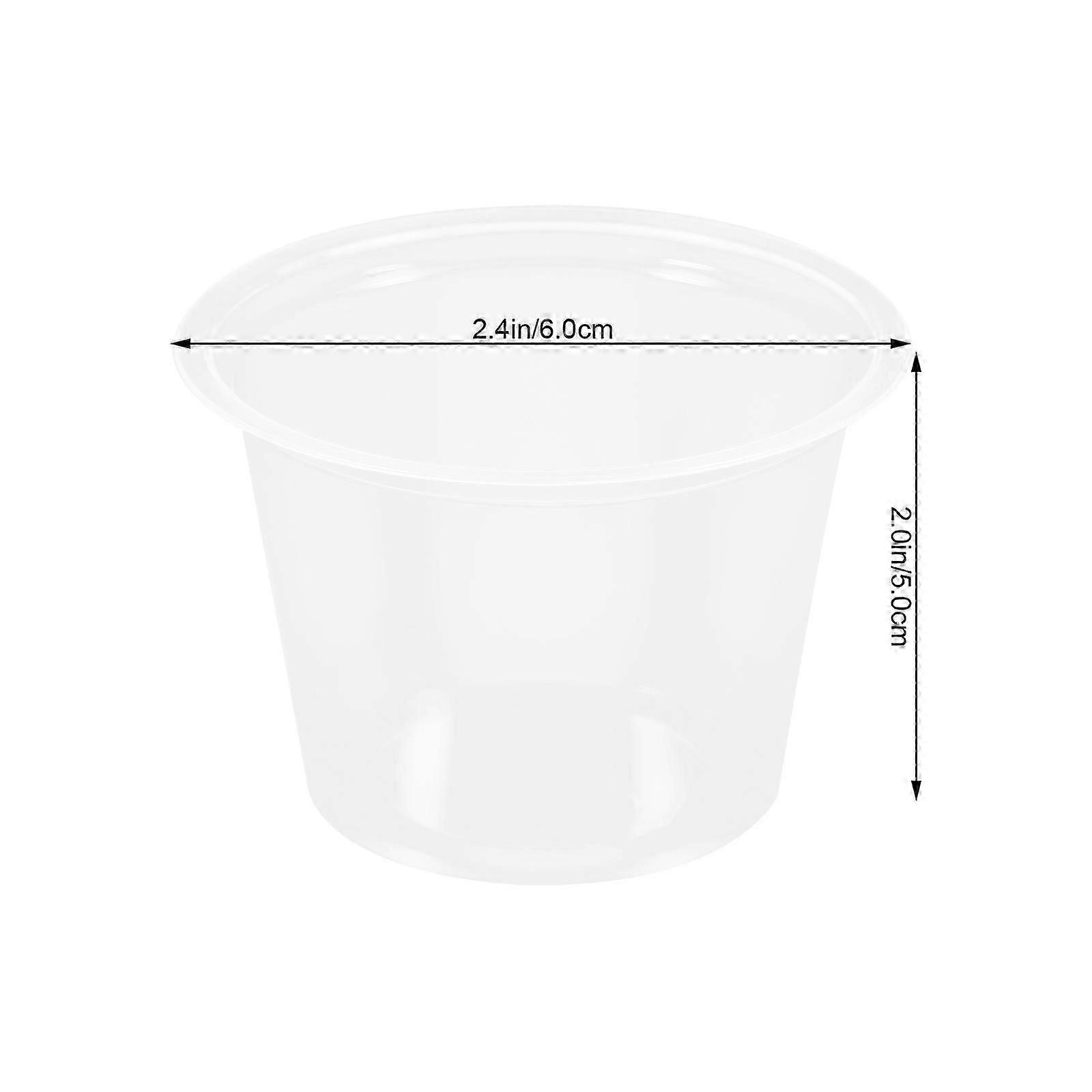 Candle Wind-Proof Cups Disposable Small Cups for Drinking Use 100Pcs Transparent