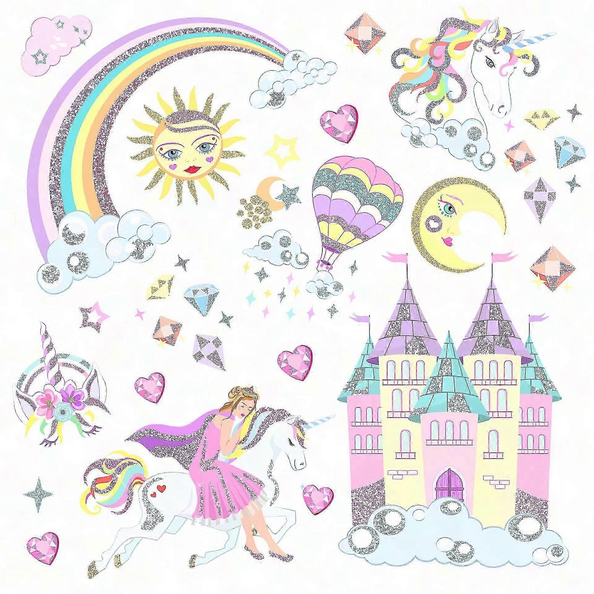 Rainbow Castle Kids Wall Decals