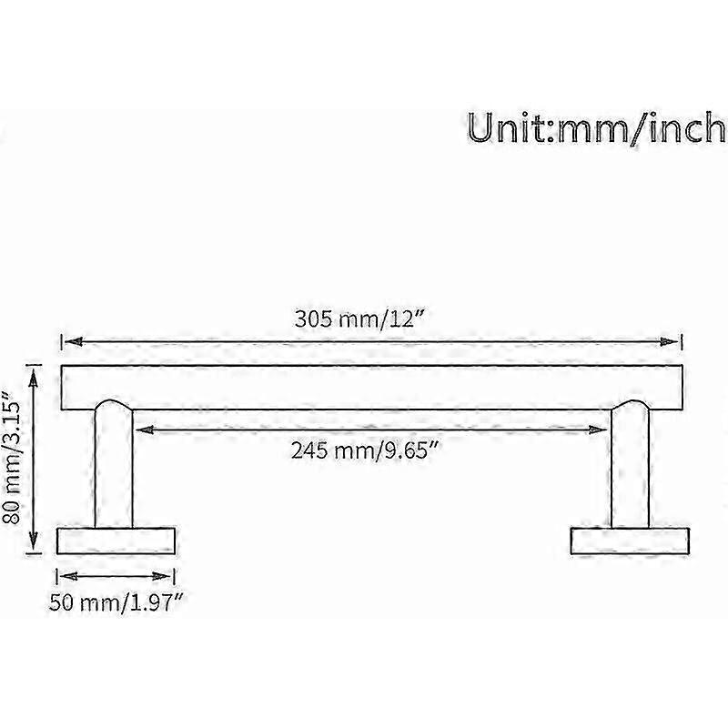 Black SUS304 Stainless Towel Wall Rack