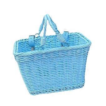Bike Front Basket Hand Woven, Durable Children's Bicycle Storage, Front Bicycle Basket For Outdoor Family Rides