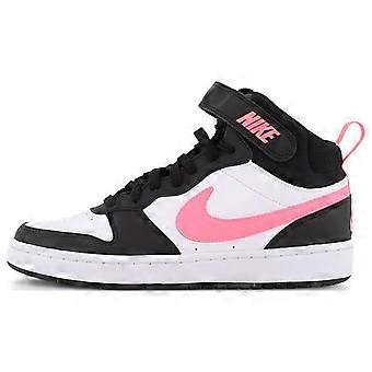 Nike Court Borough 2 Mid White Sunset Pulse GS CD7782-005