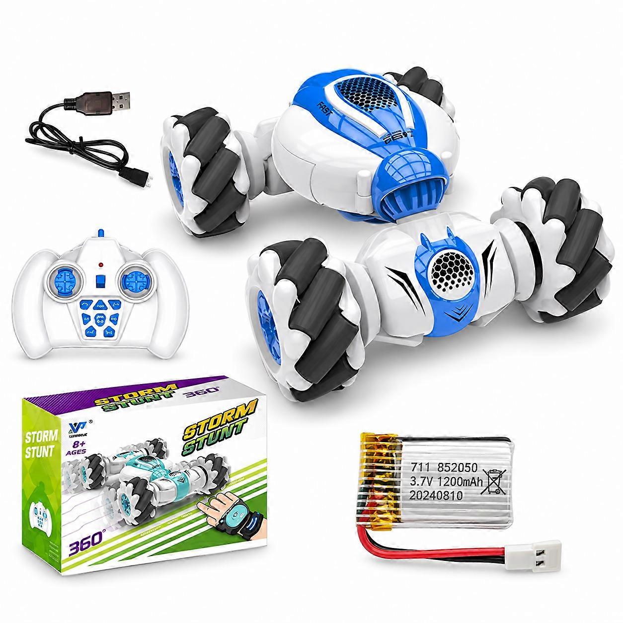 S-012 Remote Control Mini Stunt Car 2.4GHz Dual Remote Control Clock Gesture Sensor Remote Control Car