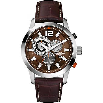 Nautica ncs 600 Quartz Analog Man Watch with A15548G Cowskin Bracelet