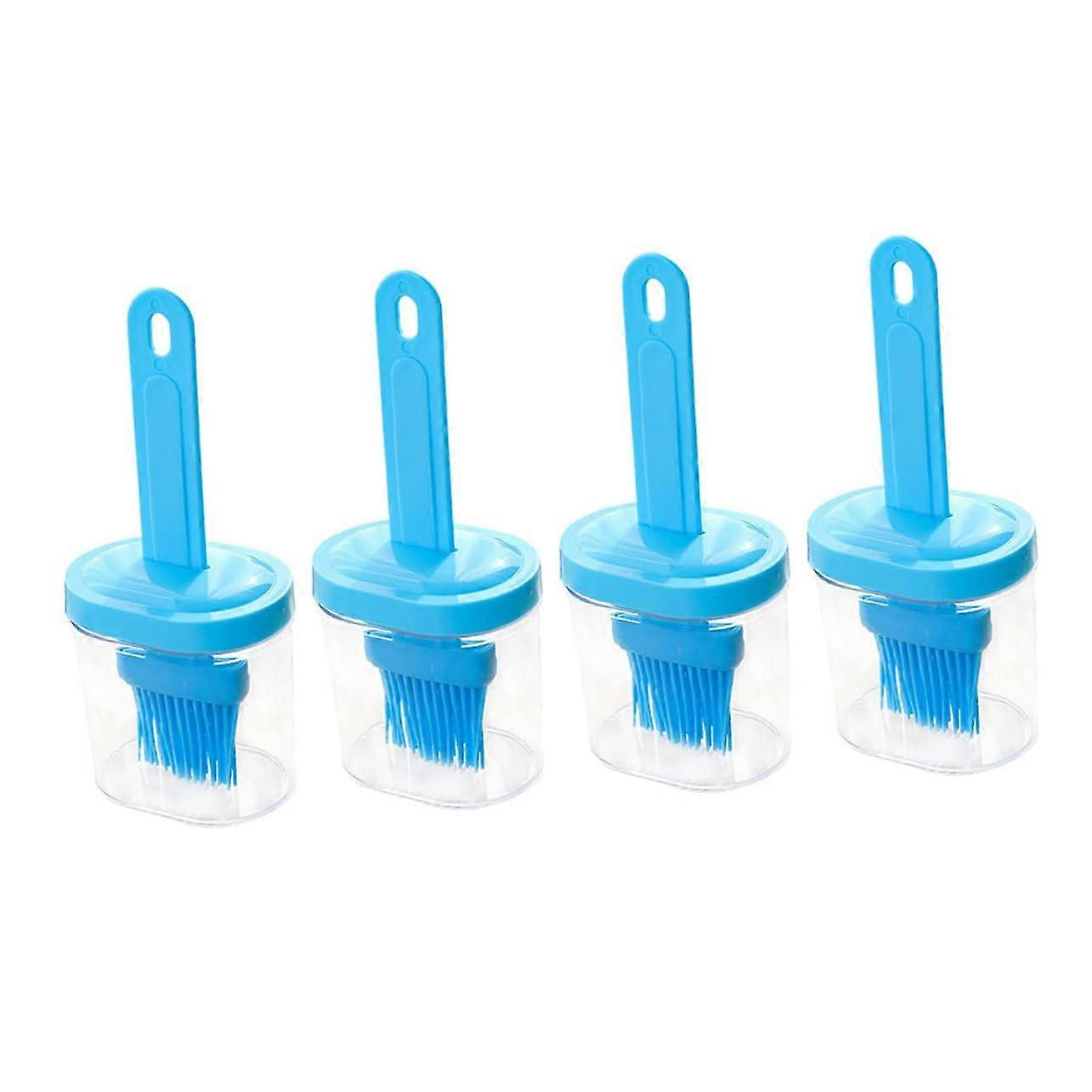 4Pcs Silicone Basting Tools With Oil Container