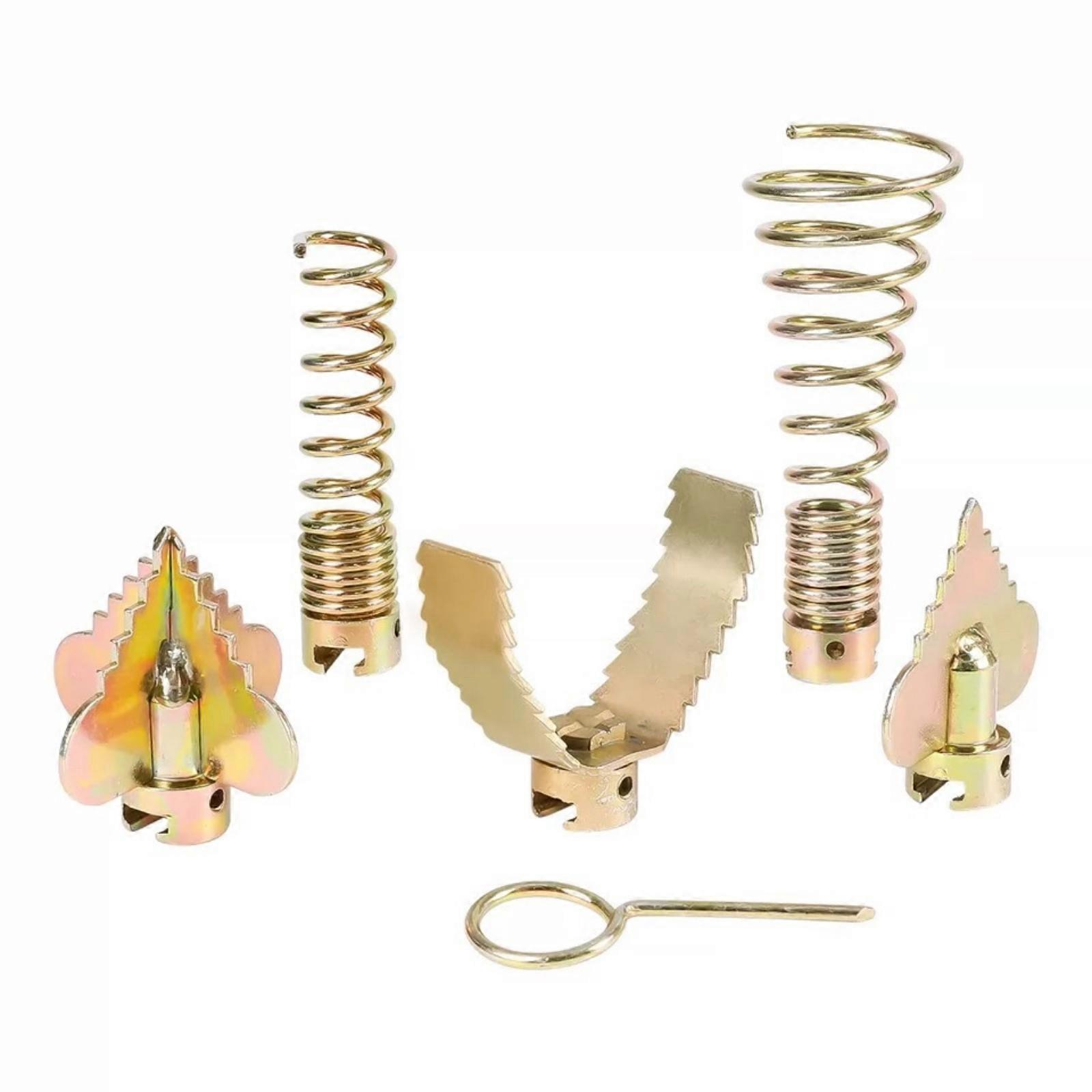 6 Pieces Drain Auger Attachment Kit Interchangeable Drain Auger Attachment Set