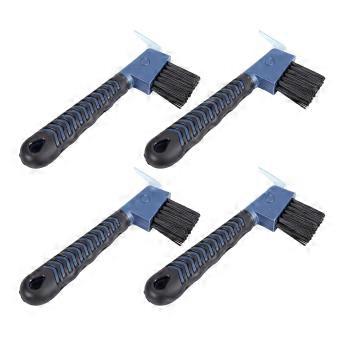 4pcs Horse Hoof Pick Brushes with Comfortable Handle Equestrian Horse Supplies for Cleaning