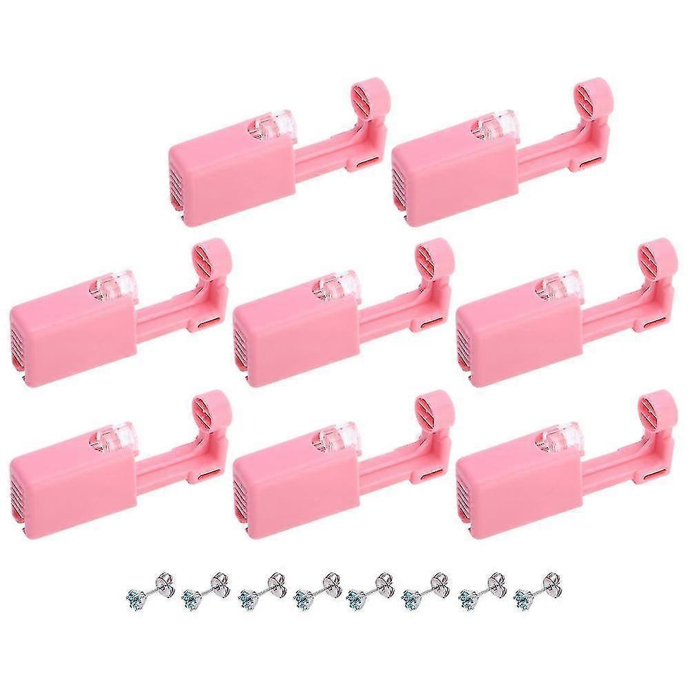 8pcs Disposable Body Ear Piercing Machine Ear Hole Quick Piercing Tool