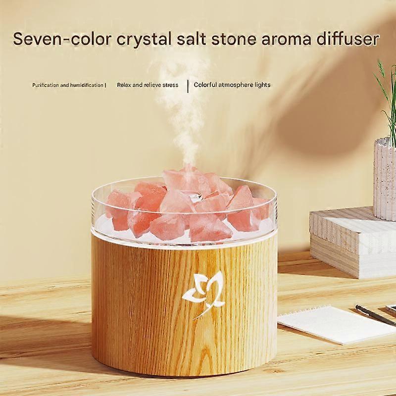 7-Color LED Salt Rock Aroma Diffuser