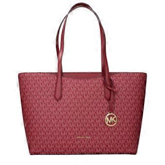 Michael Kors Red Fabric Shoulder Bag