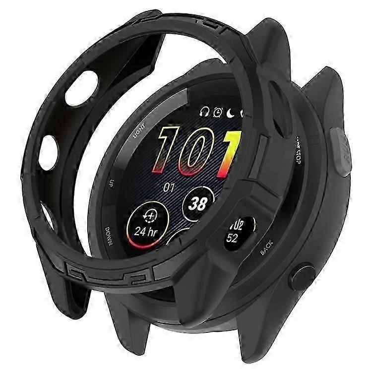 Compatible Garmin Forerunner 265 Soft TPU Case, Shockproof Bumper Frame Cover