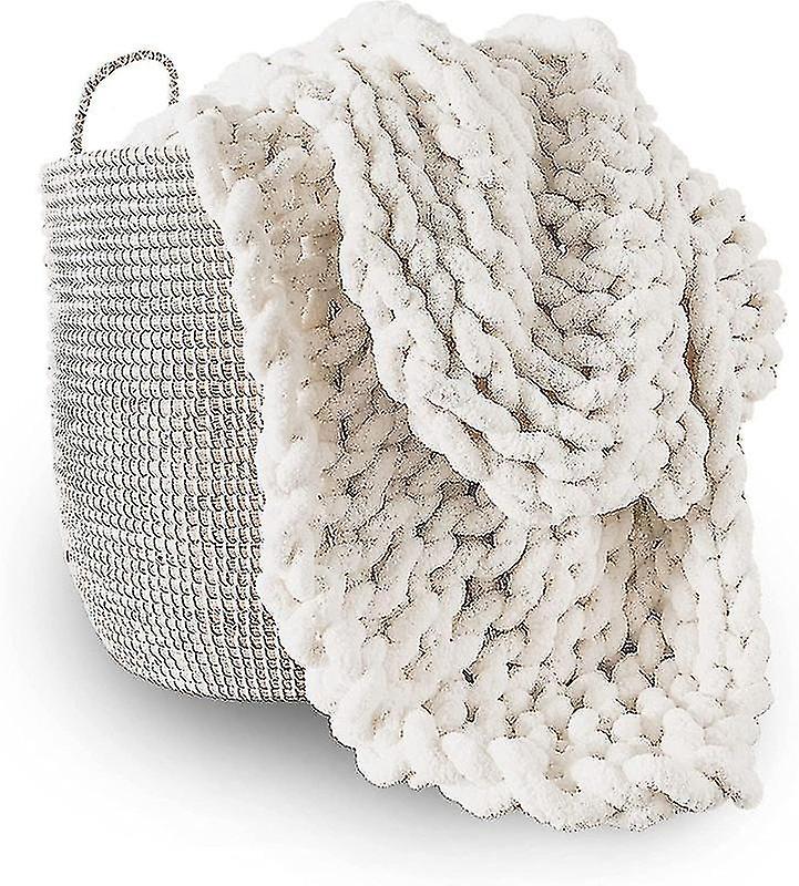 Handstickad tjock filt tjock varm mysig mjuk att röra