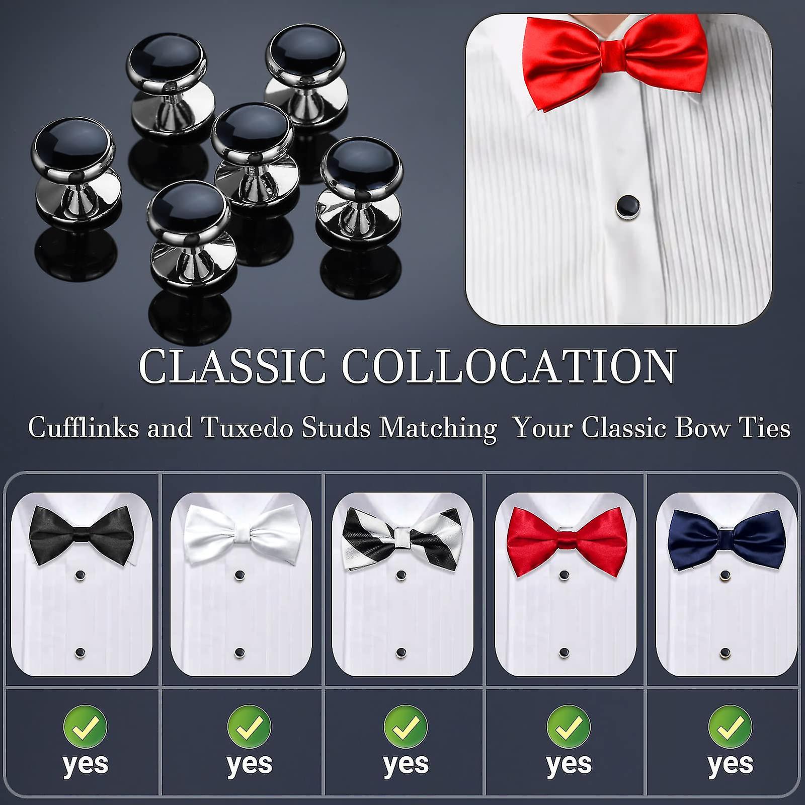 Cufflinks And Tuxedo Shirt Studs For Men, Cufflinks For Men With Tuxedo