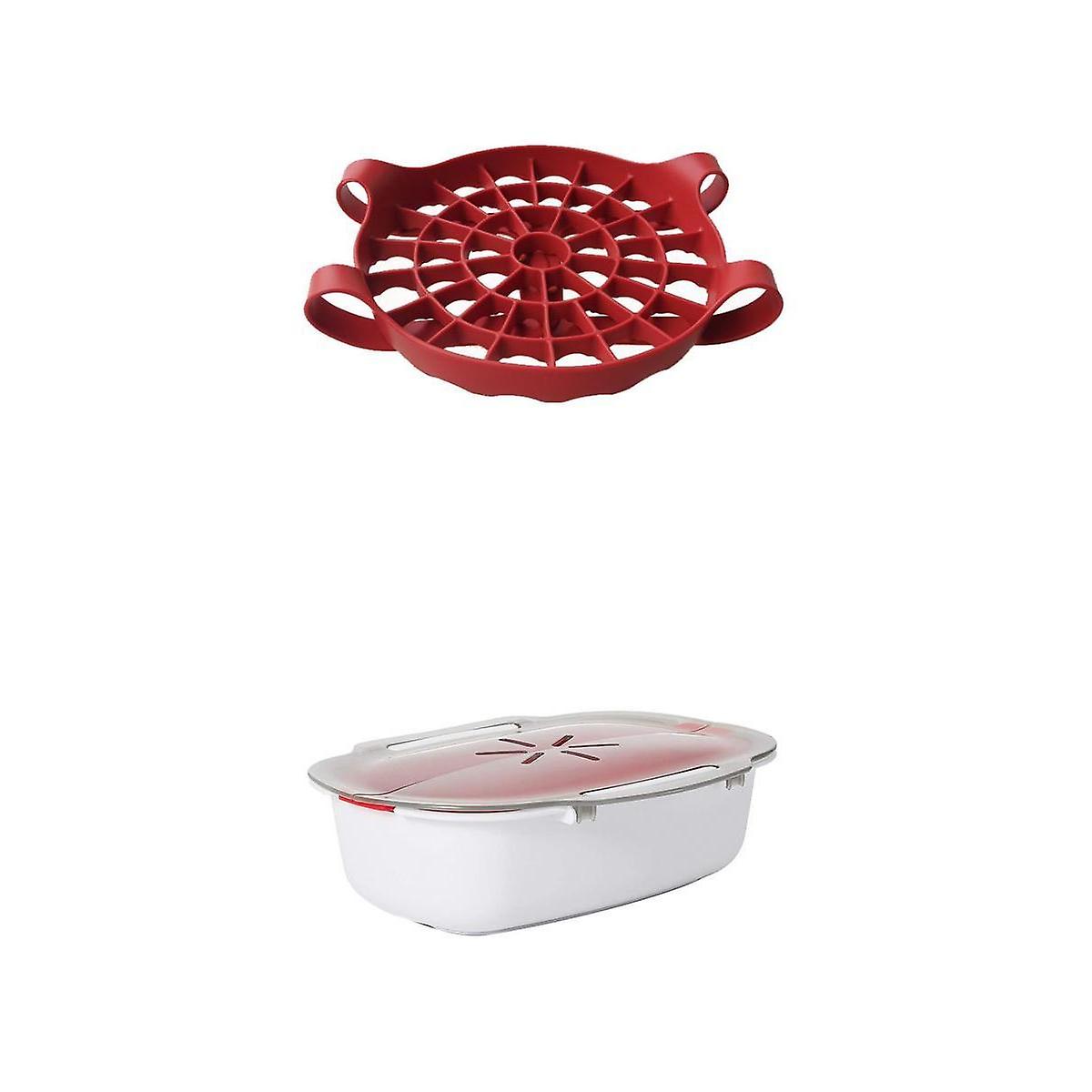 Pressure Cooker Sling Silicone Bakeware Egg Rack+Microwave Cookware Steamer