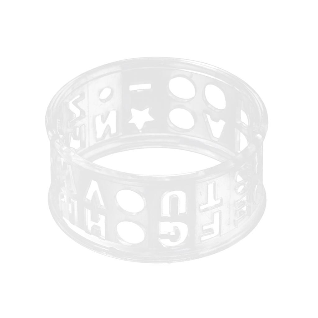 Letter Transparent Golf Ball Liner Marker Template Drawing Alignment Tool