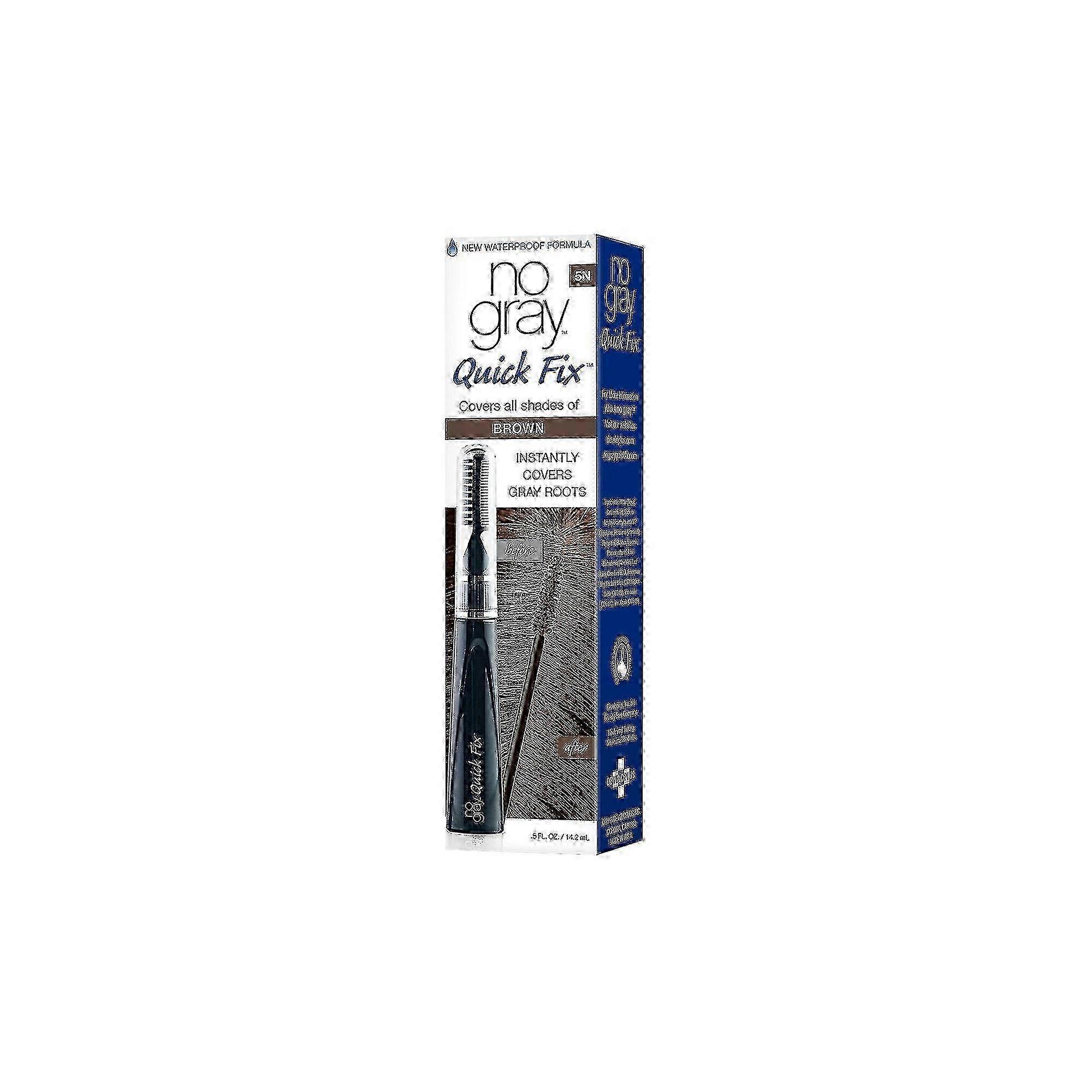 No Gray Quick Fix Instant Touch-up For Gray Roots, Medium Brown, 0.5 Oz