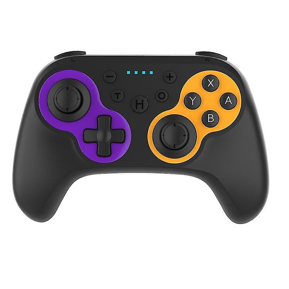 For Nfc Switch Wireless Bluetooth Gamepad Oled Gamepad Motor Vibration Wake Up Purple Orange