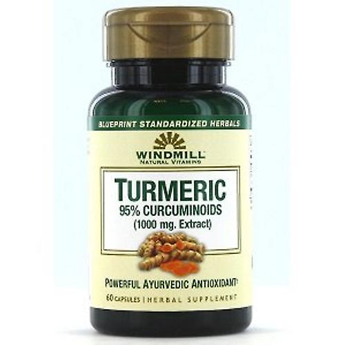 Windmill Health Turmeric Curcumin,1000 mg ,60 Count (Pack of 1)